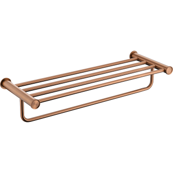 Полка для полотенец LEMARK ЗЕНИТ брашированное розовое золото
